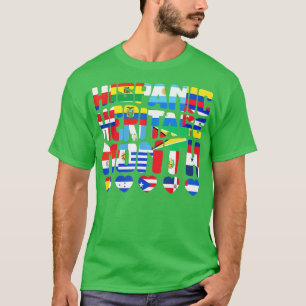 Camiseta National Hispanic Heritage Month Latino Flags Coun