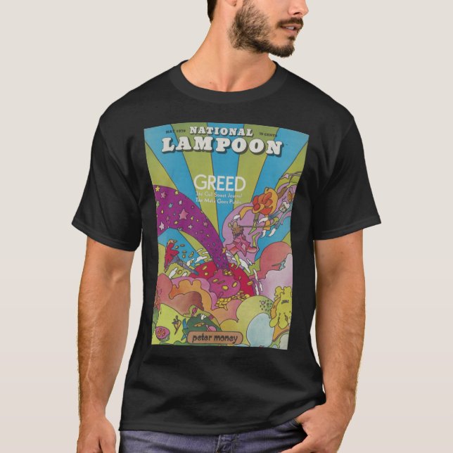 Camiseta National Lampoon Greed Cover funny (Anverso)