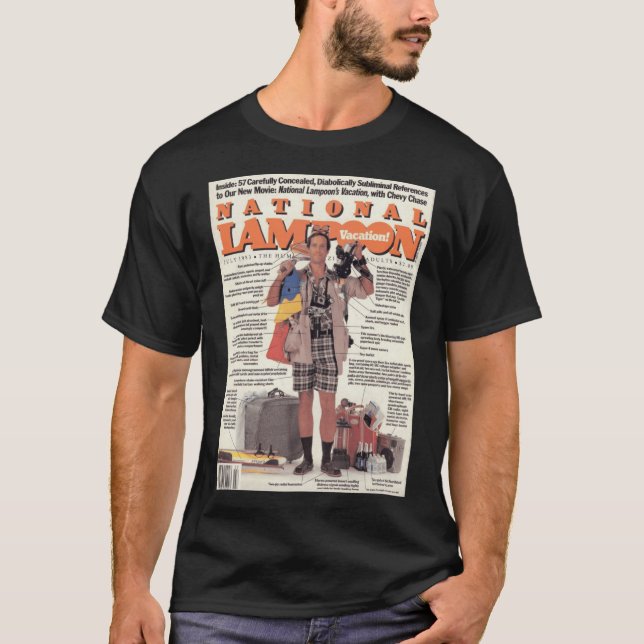 Camiseta National Lampoon Vacation Cover retro (Anverso)