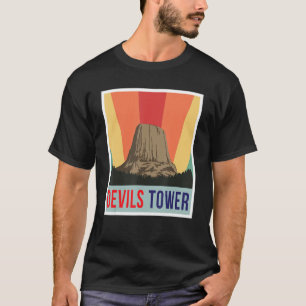 Camiseta National Monument Wyoming Devils Tower Hiking Natu