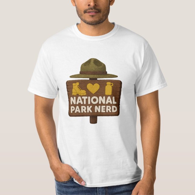 Camiseta National Park Nerd Men's Premium (Anverso)
