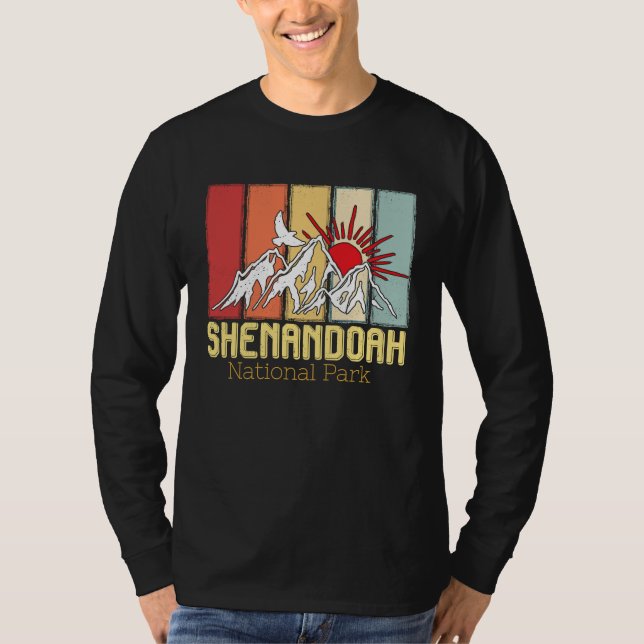 Camiseta National Park Shenandoah Souvenir Mountains Hike V (Anverso)