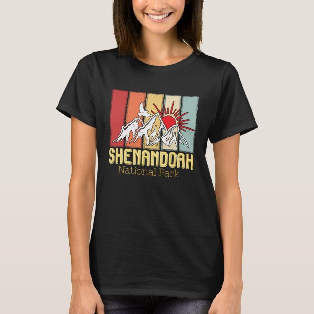 Camiseta National Park Shenandoah Souvenir Mountains Hike V (Anverso)