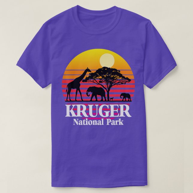 Camiseta National Park South Africa Safari Kruger Elephant  (Diseño del anverso)