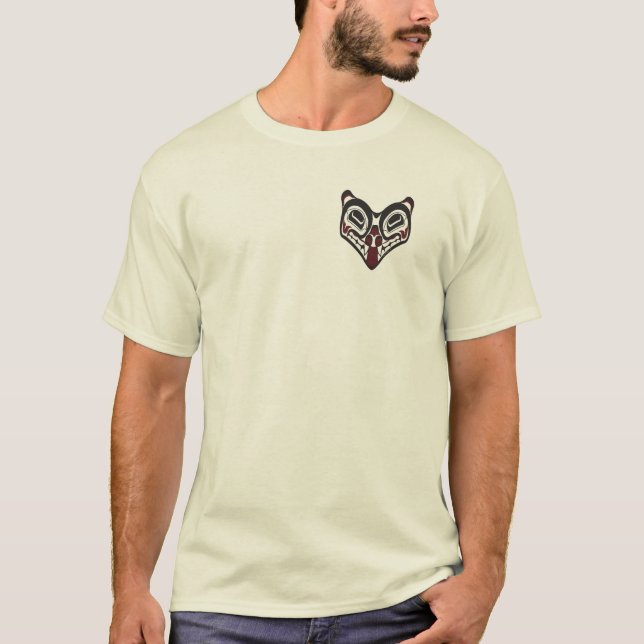 Camiseta nativa del noroeste del lobo