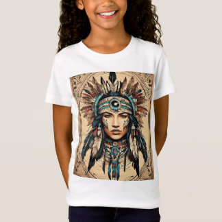 Camiseta nativa estadounidense para chicas
