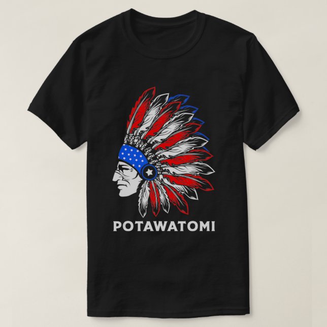 Camiseta Native American For Men Potawatomi  (Diseño del anverso)