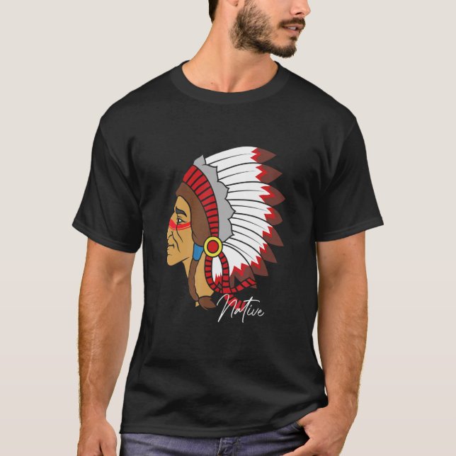 Camiseta Native American Indian Tribe Warrior Pride (Anverso)