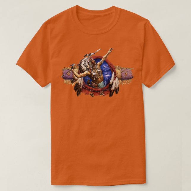 Camiseta Native American Spear  (Diseño del anverso)