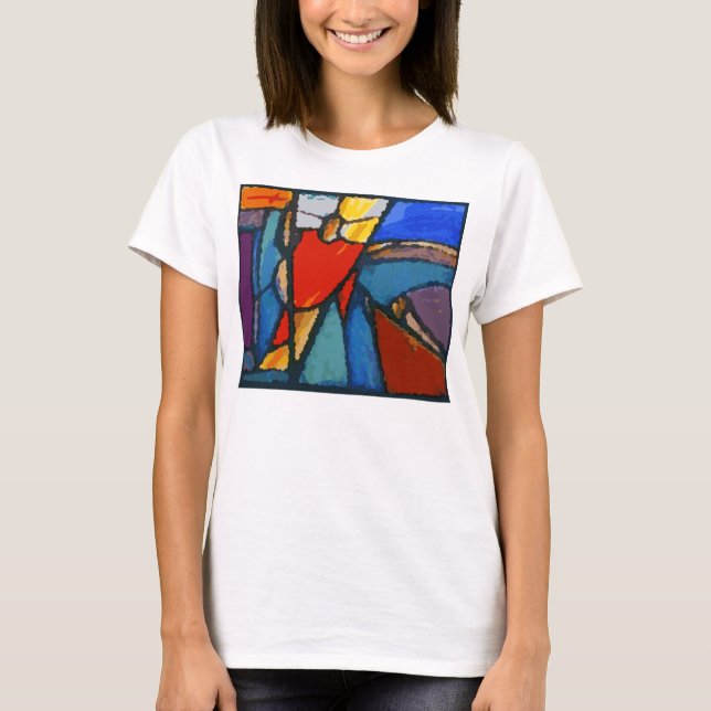 Camiseta Natividad abstracta (Anverso)