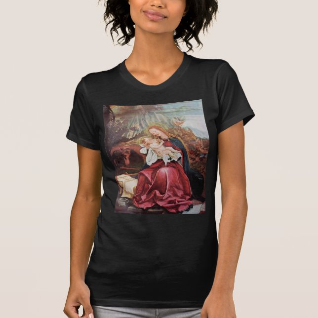 CAMISETA NATIVIDAD CON ÁNGELES - MAGIA DE NAVIDADES (Anverso)