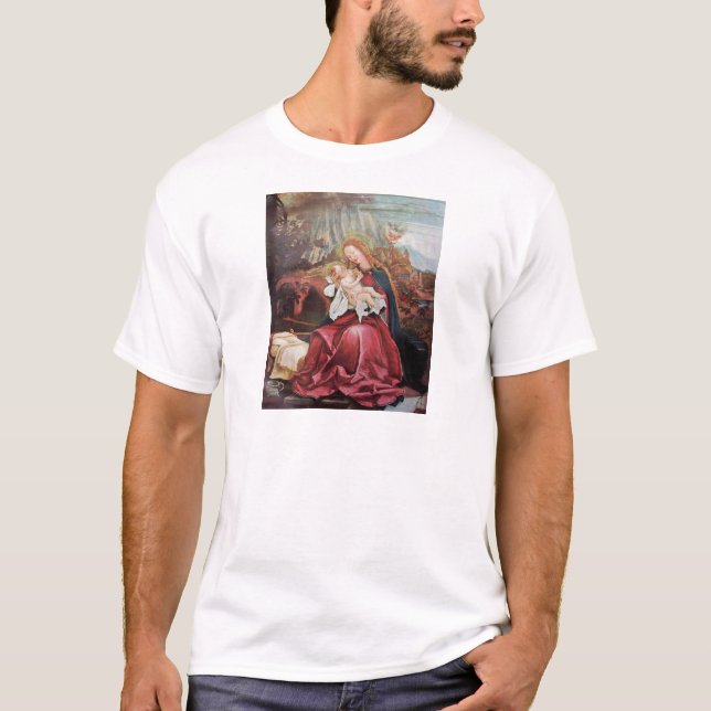 CAMISETA NATIVIDAD CON ÁNGELES - MAGIA DE NAVIDADES (Anverso)