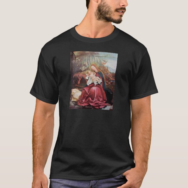 CAMISETA NATIVIDAD CON ÁNGELES - MAGIA DE NAVIDADES (Anverso)