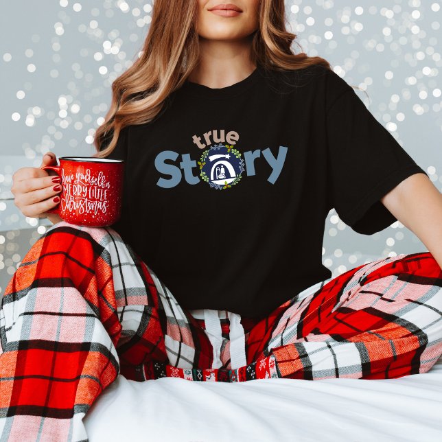 Camiseta Natividad de la historia real relata una historia  (Subido por el creador)
