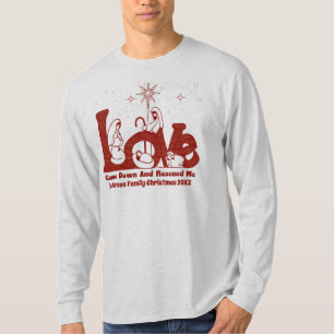 Camiseta Natividad de las familias cristianas personalizada