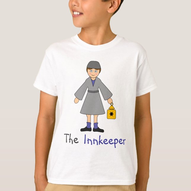 Camiseta Natividad de los niños — Tendero de Belén (Anverso)