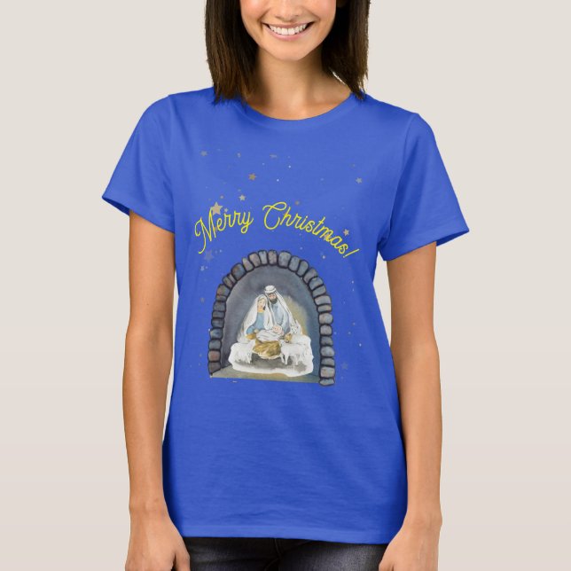 Camiseta Natividad Feliz Navidad (Anverso)