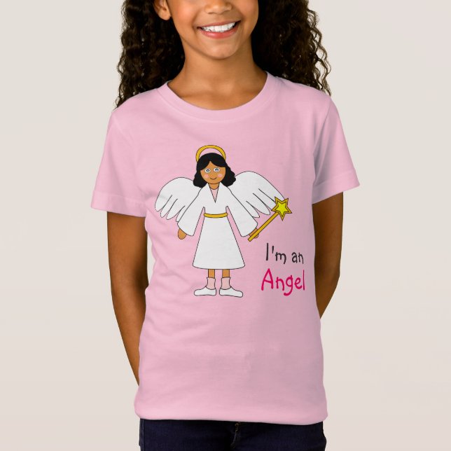Camiseta Natividad infantil. Diseño "Soy un ángel". (Anverso)