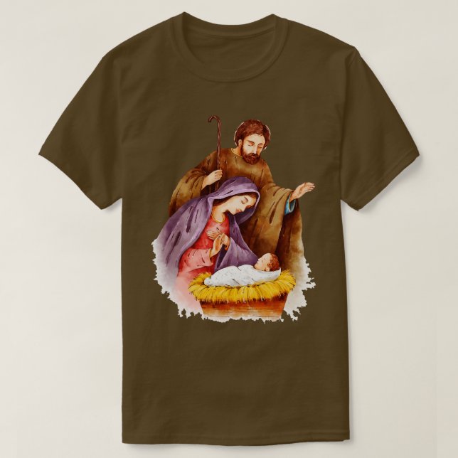 Camiseta Natividad pintada (Diseño del anverso)