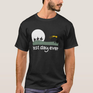 Camiseta Nativity scene Christmas best day ever