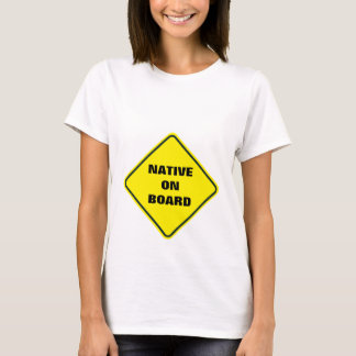 Camiseta "Nativo a bordo" - Blanco Camisas de maternidad