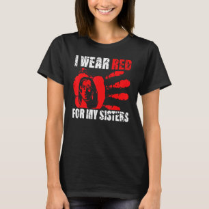 Camiseta Nativo América Mmiw Conciencia Que Llevo Rojo Para