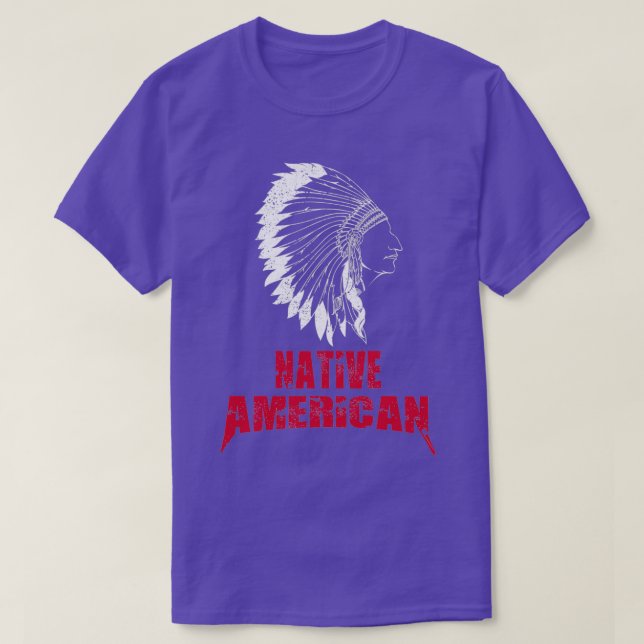 Camiseta nativo americano 55 (Diseño del anverso)