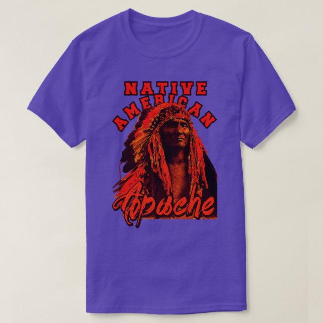 Camiseta Nativo americano apache (Diseño del anverso)