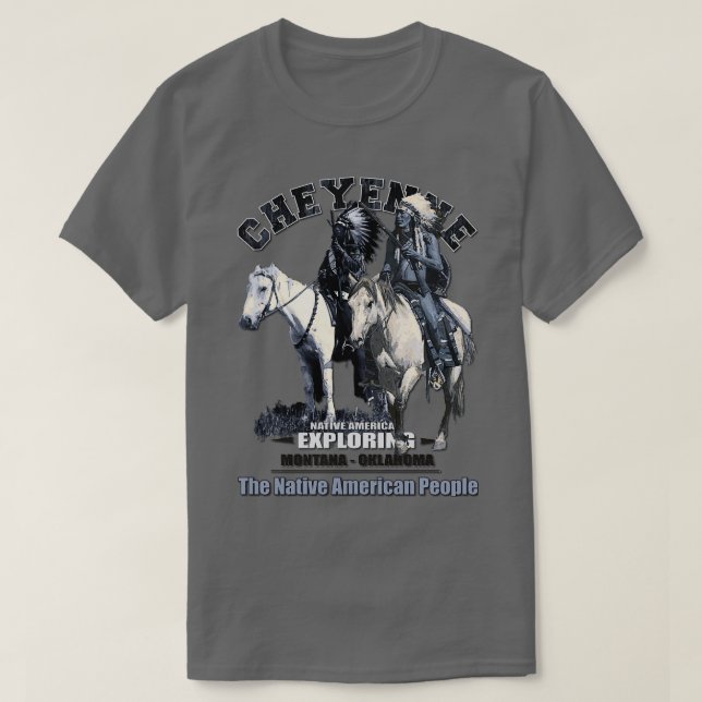 Camiseta Nativo americano Cheyenne (Diseño del anverso)
