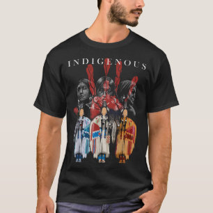 Camiseta Nativo Americano Indígena Red Hand Indian BloBlood