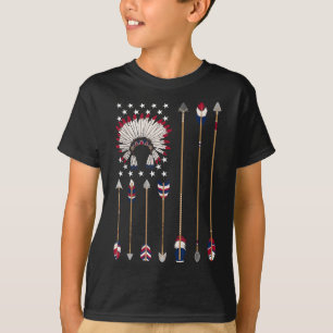 Camiseta Nativo americano indio 4 de julio Indígena Amer