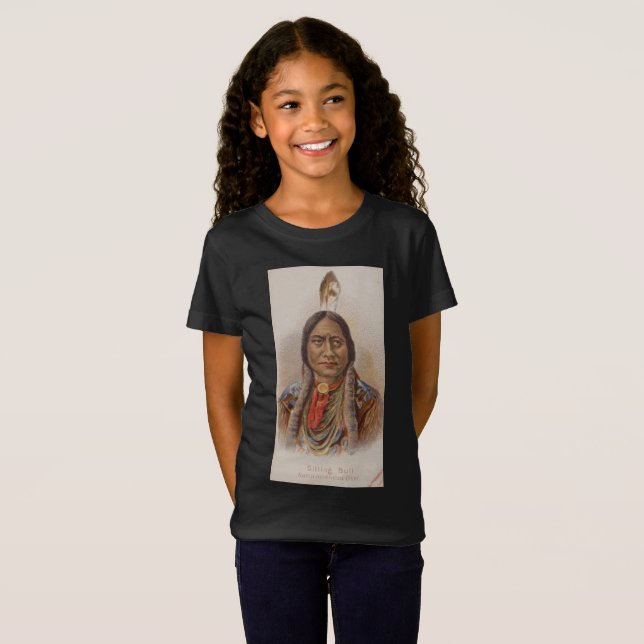 Camiseta Nativo Americano: Lakota Toro Sentado, Anuncio de  (Anverso completo)
