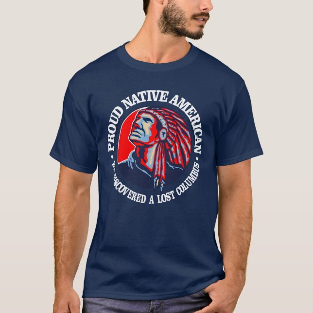 Camiseta Nativo americano orgulloso 2 (Anverso)