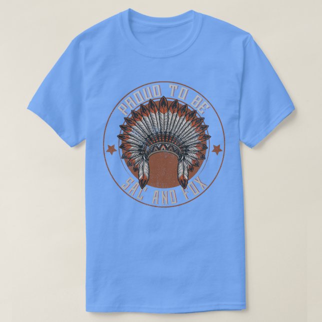Camiseta Nativo Americano Orgulloso de la tribu Sac y Fox (Diseño del anverso)