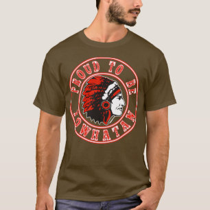 Camiseta Nativo americano orgulloso de ser powhatan