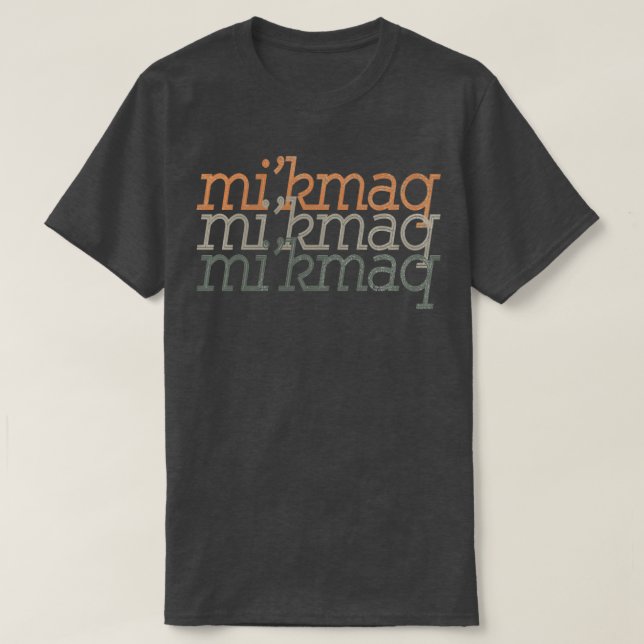 Camiseta Nativo americano retro orgulloso de ser regalo Mik (Diseño del anverso)