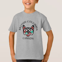 Nativo Americano Rojo Negro Verde Haida Arte Kitty
