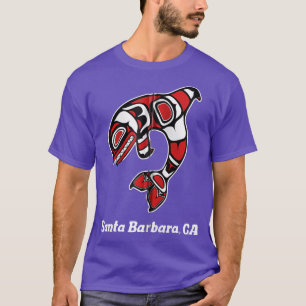 Camiseta Nativo americano Santa Barbara CA Tribal Orca Kill