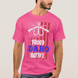 Camiseta Nativo de Idaho, cazando Rod