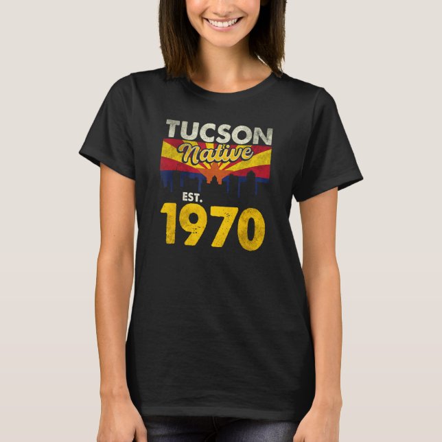 Camiseta Nativo De Tucson Est 1970 3 (Anverso)