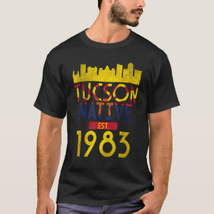 Camiseta Nativo de Tucson Establecido en 1983