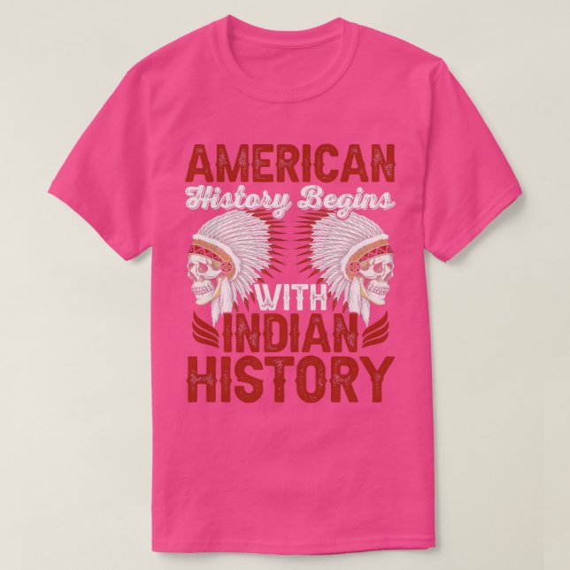 Camiseta Nativo Estadounidense Cita Historia Estadounidense (Diseño del anverso)