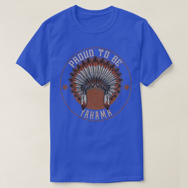 Camiseta Nativo Estadounidense Orgulloso De La Tribu Yakama (Diseño del anverso)