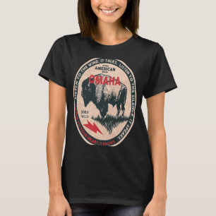 Camiseta Nativo indígena indio Omaha nacido libertad salvaj