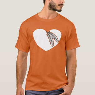 Camiseta Nativo indígena nativo americano de corazón