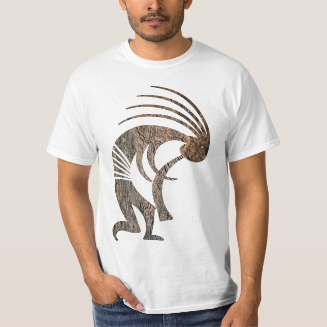 Camiseta Nativo petroglifo norteamericano Kokopelli T-Shirt (Anverso)