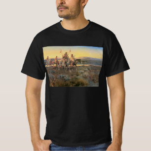 Camiseta Nativos americanos antiguos, Piegans por CM Russel