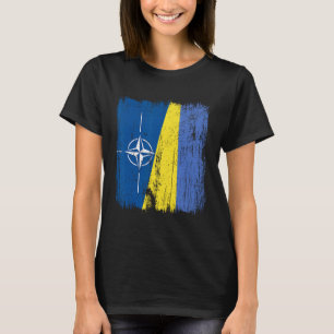 Camiseta Nato Ucrania Media Bandera Otan Patrimonio Ucrania