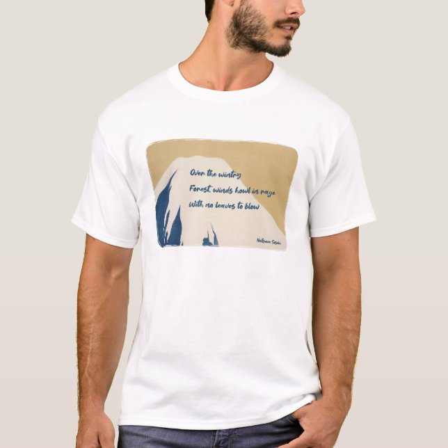 Camiseta Natsume Soseki Haiku para el Día Nacional de la Po (Anverso)