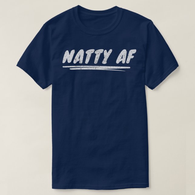Camiseta Natty AF Natural Bodybuilding Fitness White (Diseño del anverso)